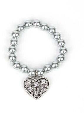 Cutely Crushing - Bracelet Silver Heart Box